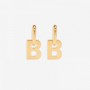 Balenciaga XL B Chain Earrings In Gold